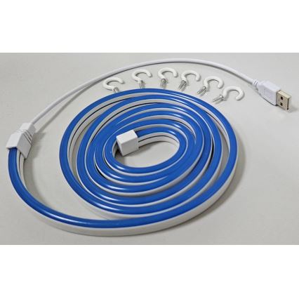 Fleksibilna LED traka NEON/5V USB 1,8 m plava