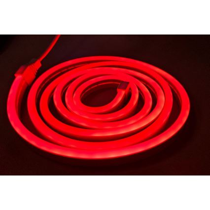Fleksibilna NEON LED traka/5V USB 1,8 m crvena
