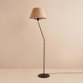 Fleksibilna podna lampa AYD 1xE27/40W/230V crna/braon