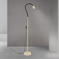 Fleksibilna podna lampa DOTTY 1xGU10/10W/230V bež/crna
