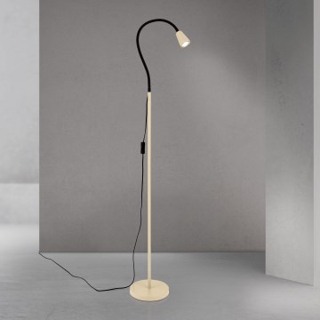 Fleksibilna podna lampa DOTTY 1xGU10/10W/230V bež/crna