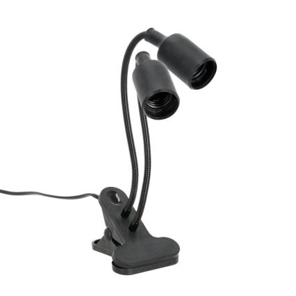 Fleksibilna stona lampa sa klipom za gajenje biljaka PLANTY 2xE27/30W/230V crna