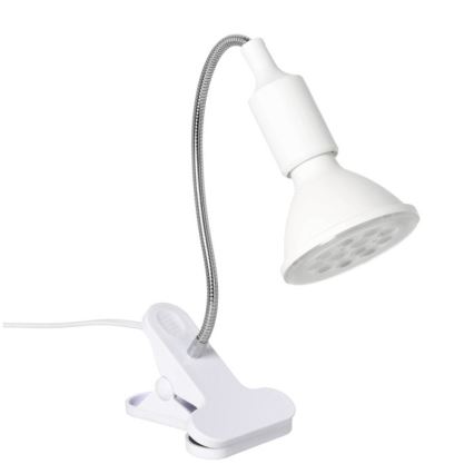 Fleksibilna stona lampa sa stezaljkom za gajenje biljaka PLANTY 1xE27/30W/230V bela