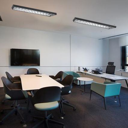 Fluorescentna svetiljka T8 2xG13/18W/230V 120 cm crna