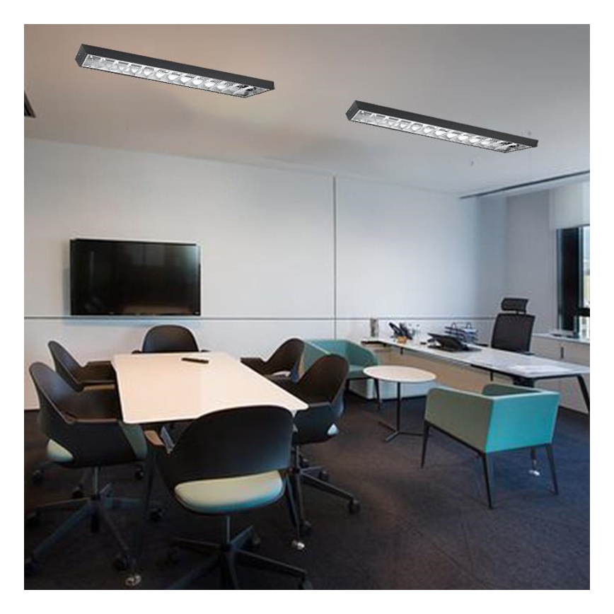 Fluorescentna svetiljka T8 2xG13/18W/230V 120 cm crna