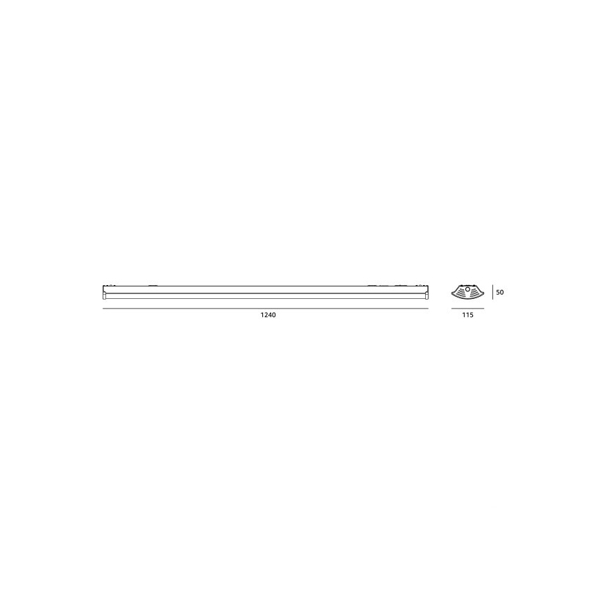 Fluorescentna svetiljka T8 DELFIA 2xG13/18W/230V 124 cm bela