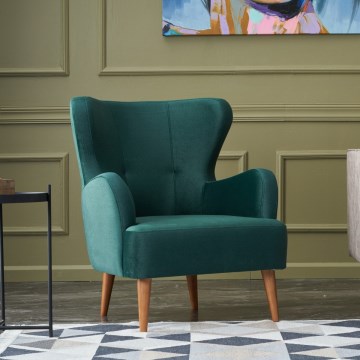 Fotelja sa krilima NEKO zelena