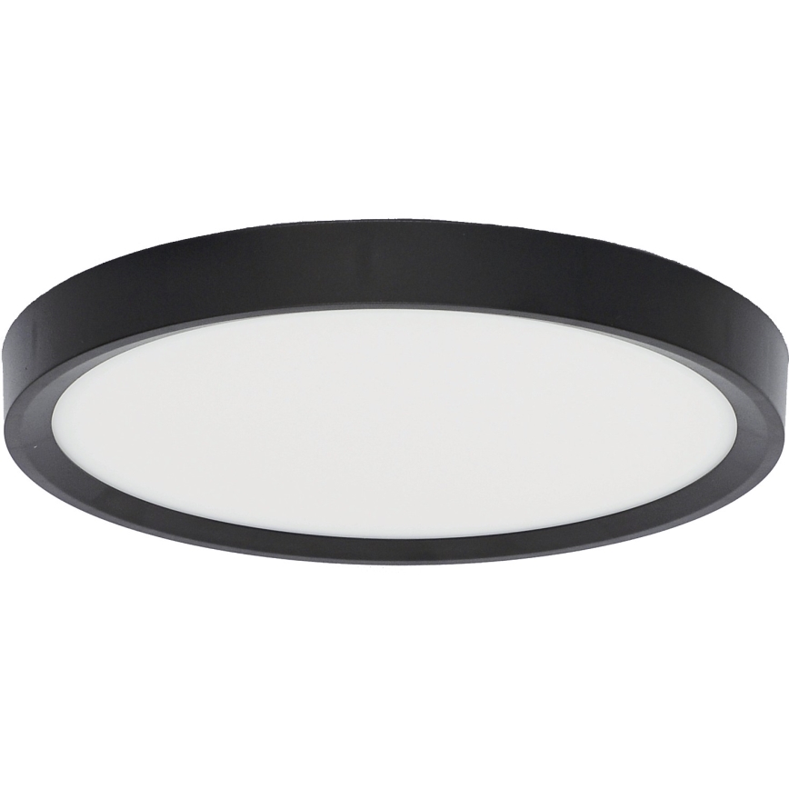 Fulgur 41811 - LED stropna svetiljka NOMY LED/18W/230V 3000/4000/6000K IP40 prečnik 23 cm crna