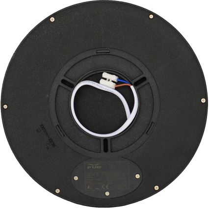 Fulgur 41811 - LED stropna svetiljka NOMY LED/18W/230V 3000/4000/6000K IP40 prečnik 23 cm crna