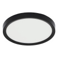 Fulgur 41811 - LED stropna svetiljka NOMY LED/18W/230V 3000/4000/6000K IP40 prečnik 23 cm crna