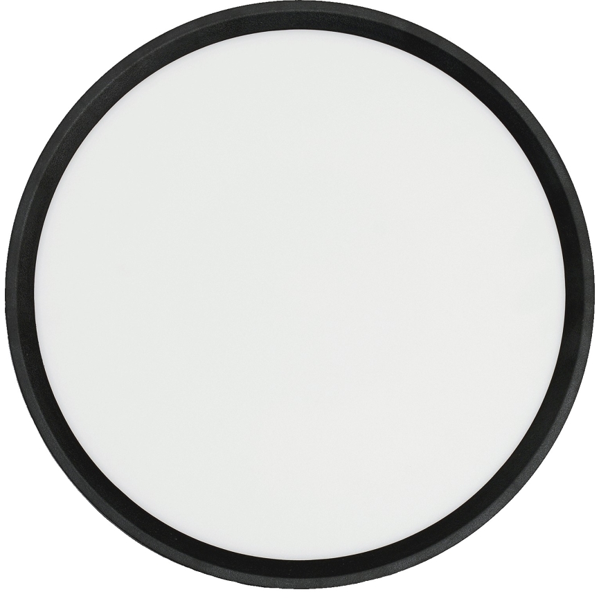 Fulgur 42362 - LED stropno svetlo NOMY LED/24W/230V 3000/4000/6000K IP40 prečnik 30 cm crna