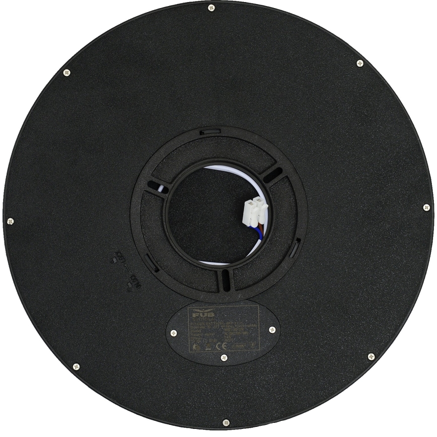 Fulgur 42362 - LED stropno svetlo NOMY LED/24W/230V 3000/4000/6000K IP40 prečnik 30 cm crna