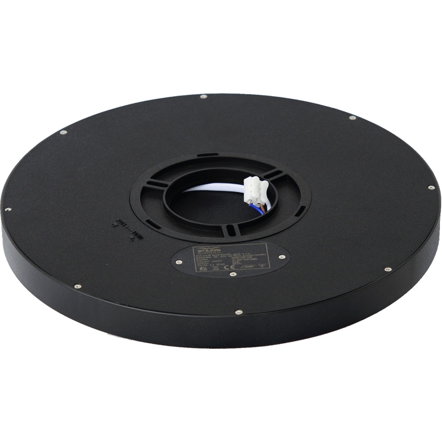 Fulgur 42362 - LED stropno svetlo NOMY LED/24W/230V 3000/4000/6000K IP40 prečnik 30 cm crna