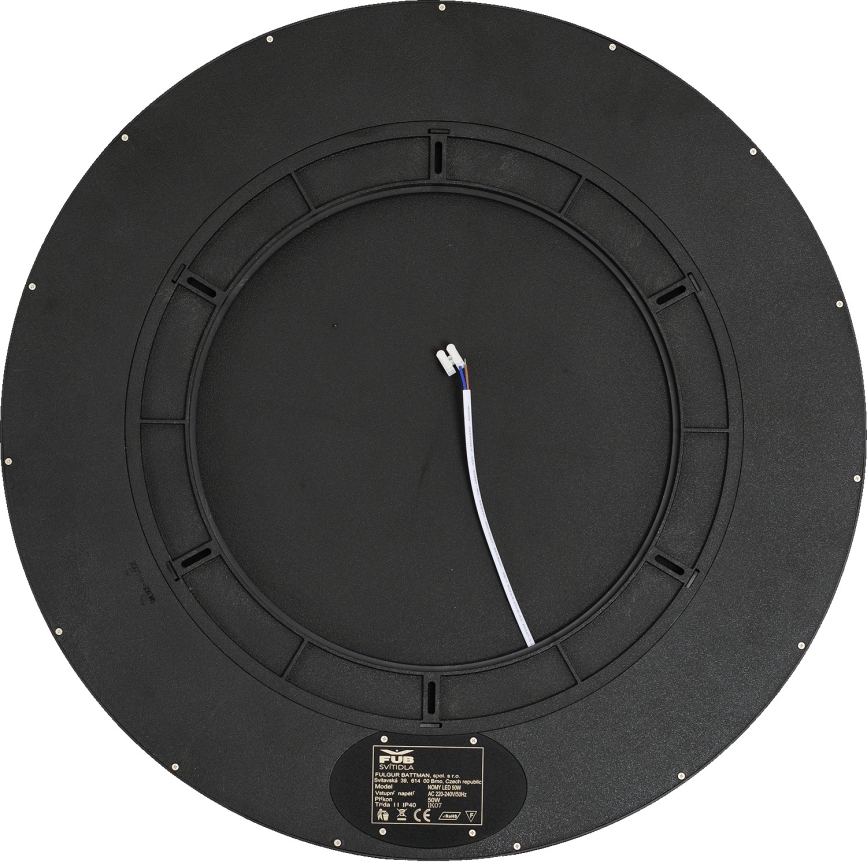 Fulgur 42366 - LED stropna svetiljka NOMY LED/50W/230V 3000/4000/6000K IP40 Ø 60 cm crna
