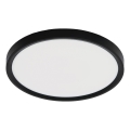 Fulgur s-42587 - LED plafonsko svetlo sa senzorom pokreta NOMY-S LED/24W/230V 3000/4000/6000K IP40 prečnik 30 cm crna