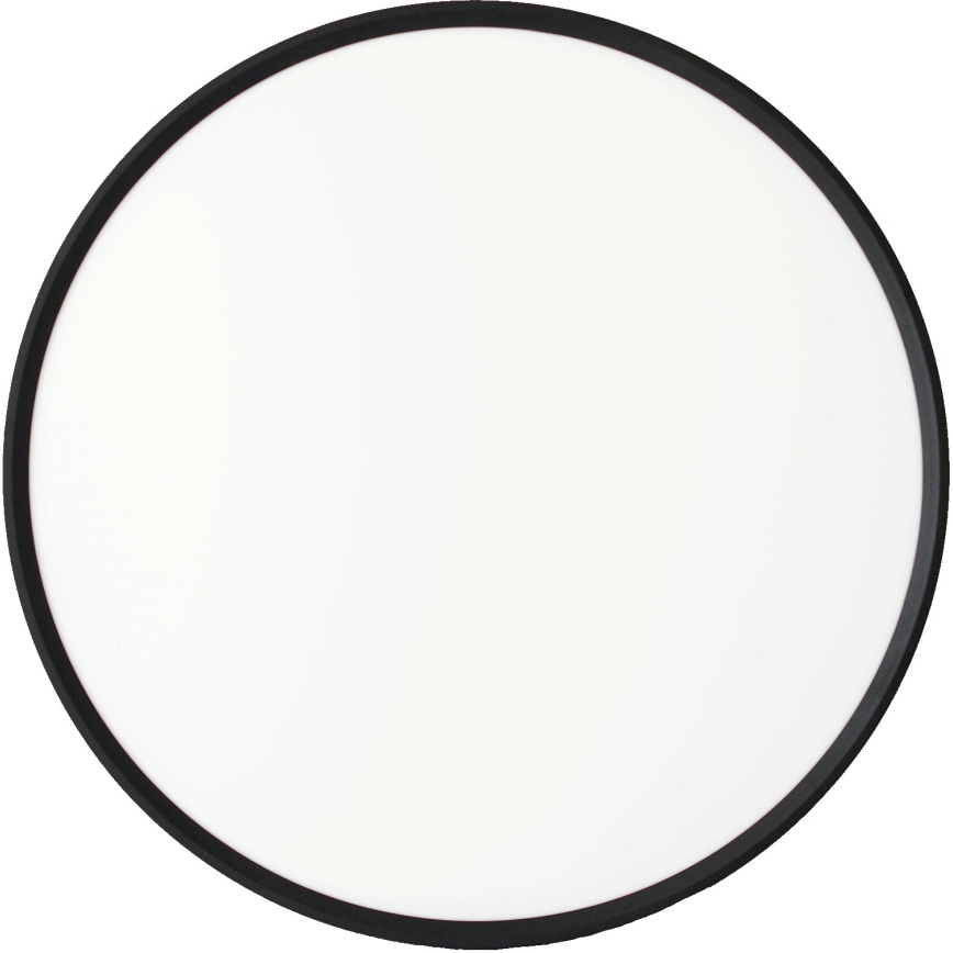 Fulgur s-43040 - LED prigušiva plafonska svetiljka NOMY-RC LED/40W/230V 3000/4000/6500K prečnika 50 cm IP40 crna + daljinski upravljač