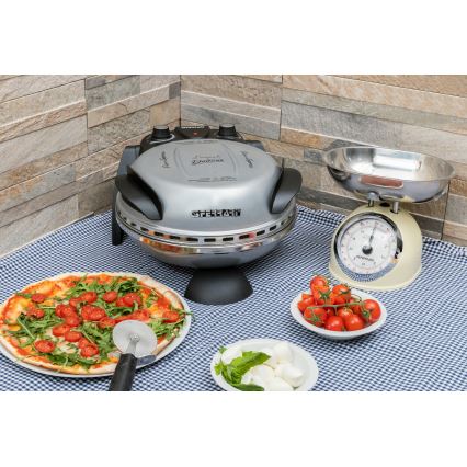 G3Ferrari G1000606 - pizza rerna DELIZIA 1200W/230V, srebrna