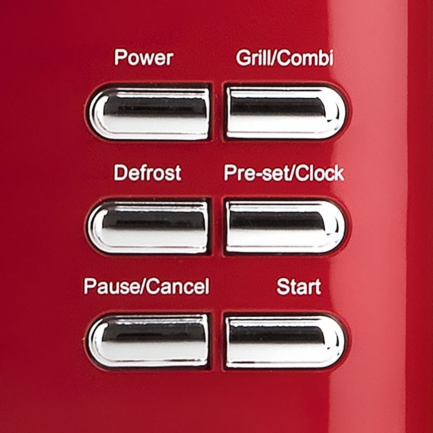 G3Ferrari G1015502 - Mikrotalasna pećnica sa grilom 1150 W/230 V 20 l crvena