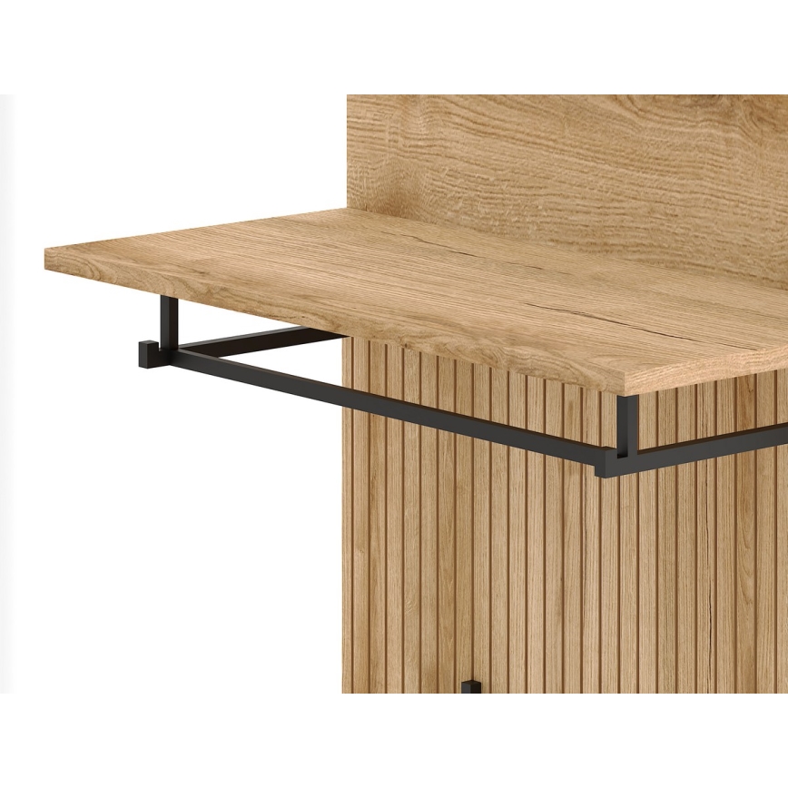 Garnitura za predsoblje KLEO, smeđa/bela