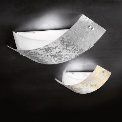 Gea Luce CAMILLA P M arg - Plafonsko svetlo CAMILLA 2xE27/70W/230V 63,5 cm srebrno