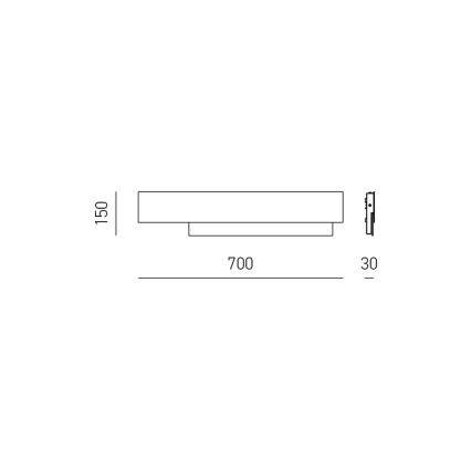 Gea Luce DOHA A G B - LED zidno svetilo DOHA LED/25W/230V 70 cm bela