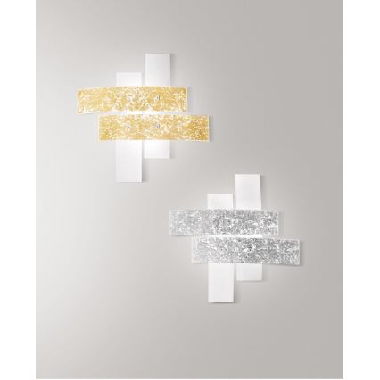 Gea Luce LARA P M arg - Stropno svetlo LARA 2xE27/70W/230V 70 cm srebrno
