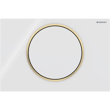 Geberit 115.758.KK.5 - Taster za vodokotlić Sigma10 24,6x16,4 cm bela/zlatna