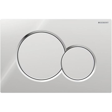 Geberit 115.770.KA.5 - Dugme za ispiranje Sigma01 Round 24,6x16,4 cm sjajni hrom/prigušiva hrom