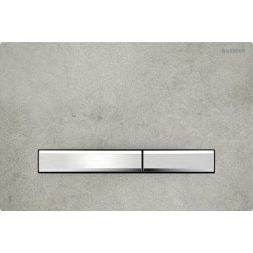 Geberit 115.788.JV.2 - Dugme za ispiranje Sigma50 24,6x16,4 cm dekor betona/mat hrom