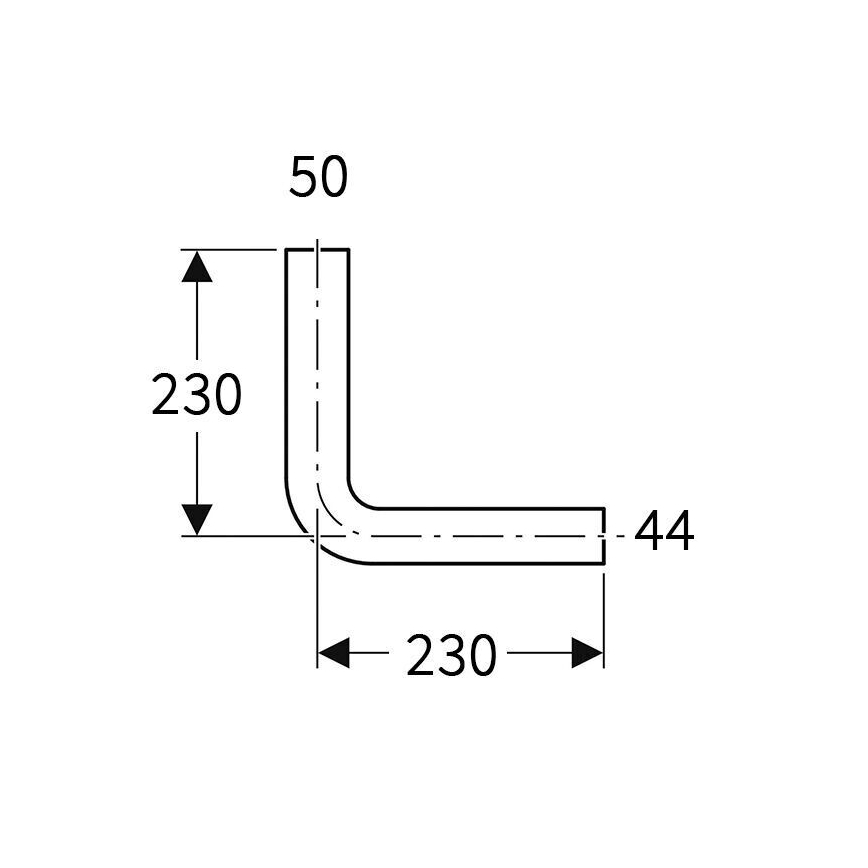 Geberit 118.003.11.1 - Koleno za splachivanje 90° alpsko belo