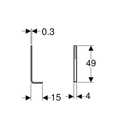 Geberit 457.888.26.1 - Set nosača Kombifix, 2 kom