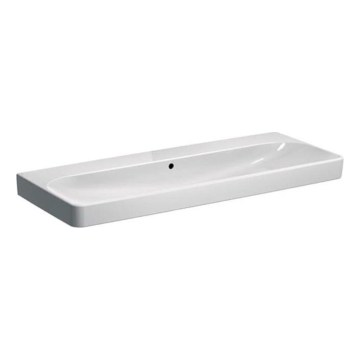 Geberit 500.225.01.1 - Viseći dvostruki umivaonik Smyle Square 120x48 cm keramika/bela