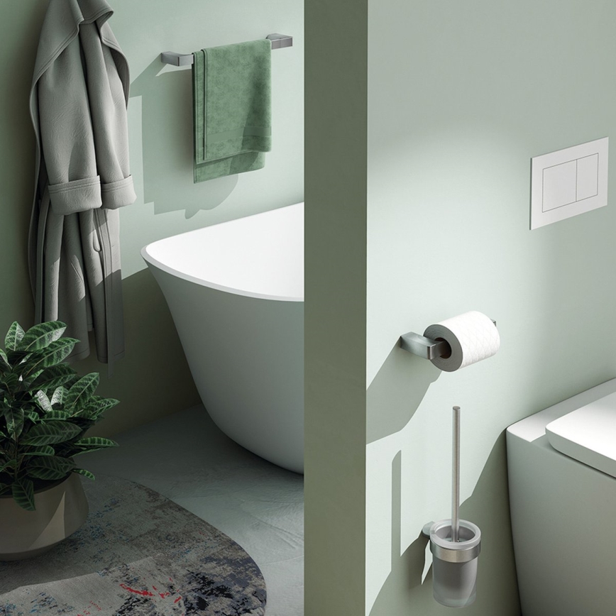 Gedy - Zidna vešalica za peškire PIRENEI 6,6x60 cm, sjajni hrom