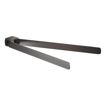 Gedy - Zidni držač za peškire PIRENEI 35,9 cm metalno siva