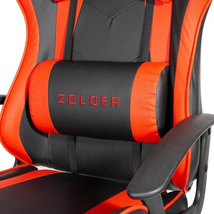 Gejmerska stolica VARR Zolder crna/crvena