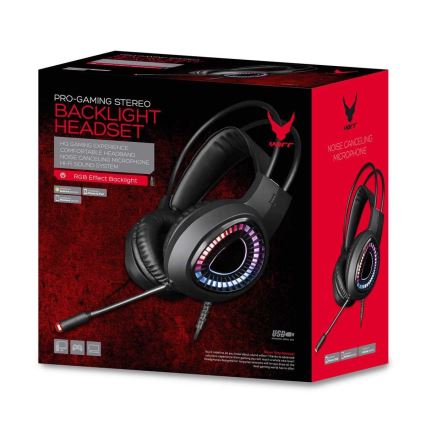 Gejmerske LED RGB slušalice VARR sa 7.1 mikrofonom