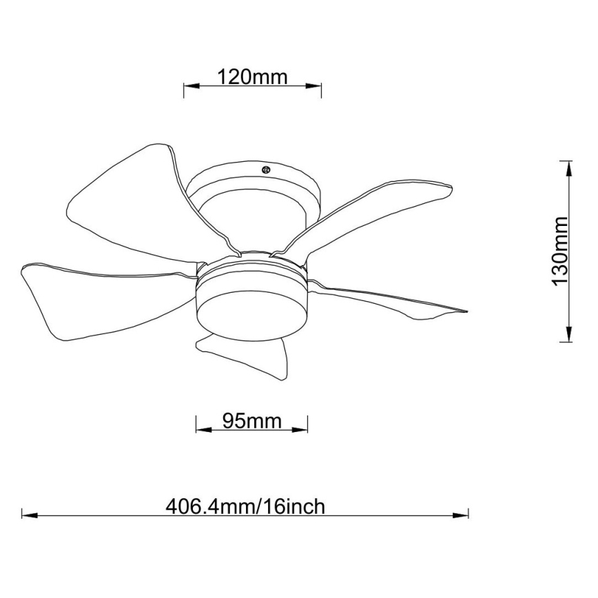 Globo - LED prigušiva stropni ventilator LED/10W/230V 3000-6500K siva + daljinski upravljač