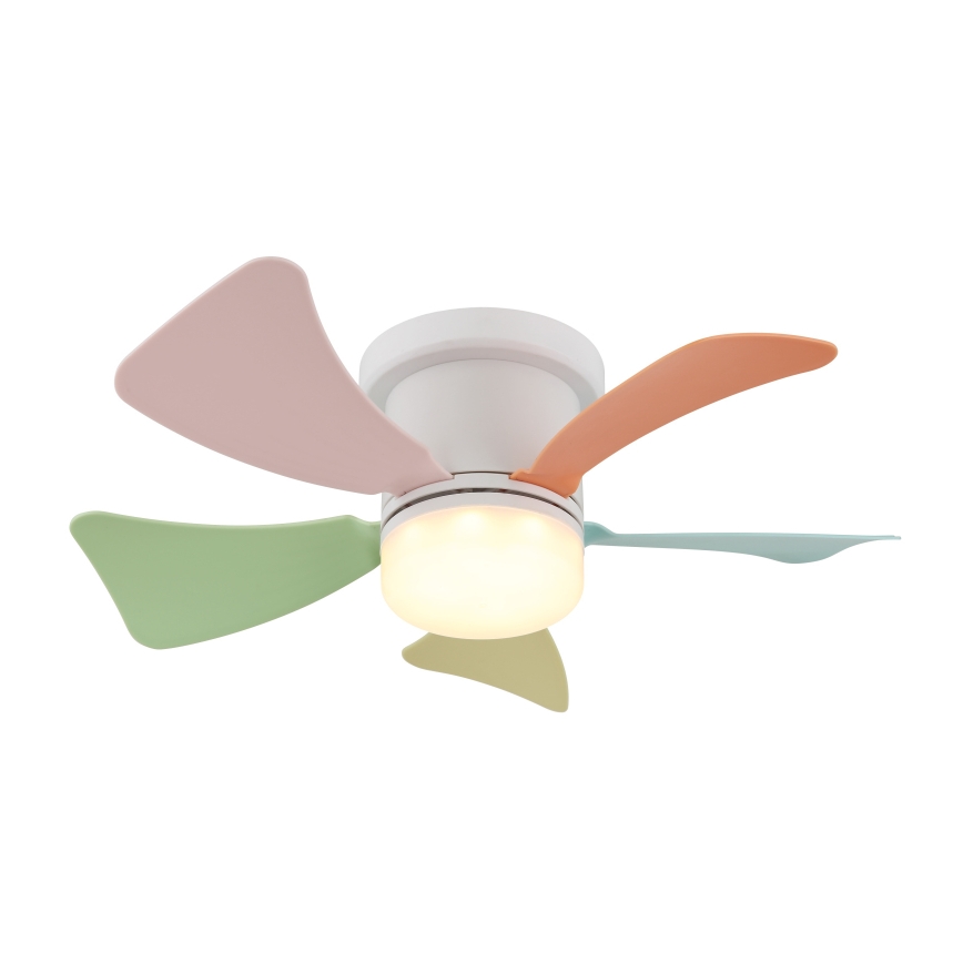 Globo - LED plafonski ventilator, prigušiva, LED/10W/230V 3000-6500K u više boja + daljinski upravljač