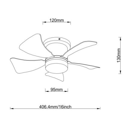 Globo - LED plafonski ventilator, prigušiva, LED/10W/230V 3000-6500K u više boja + daljinski upravljač