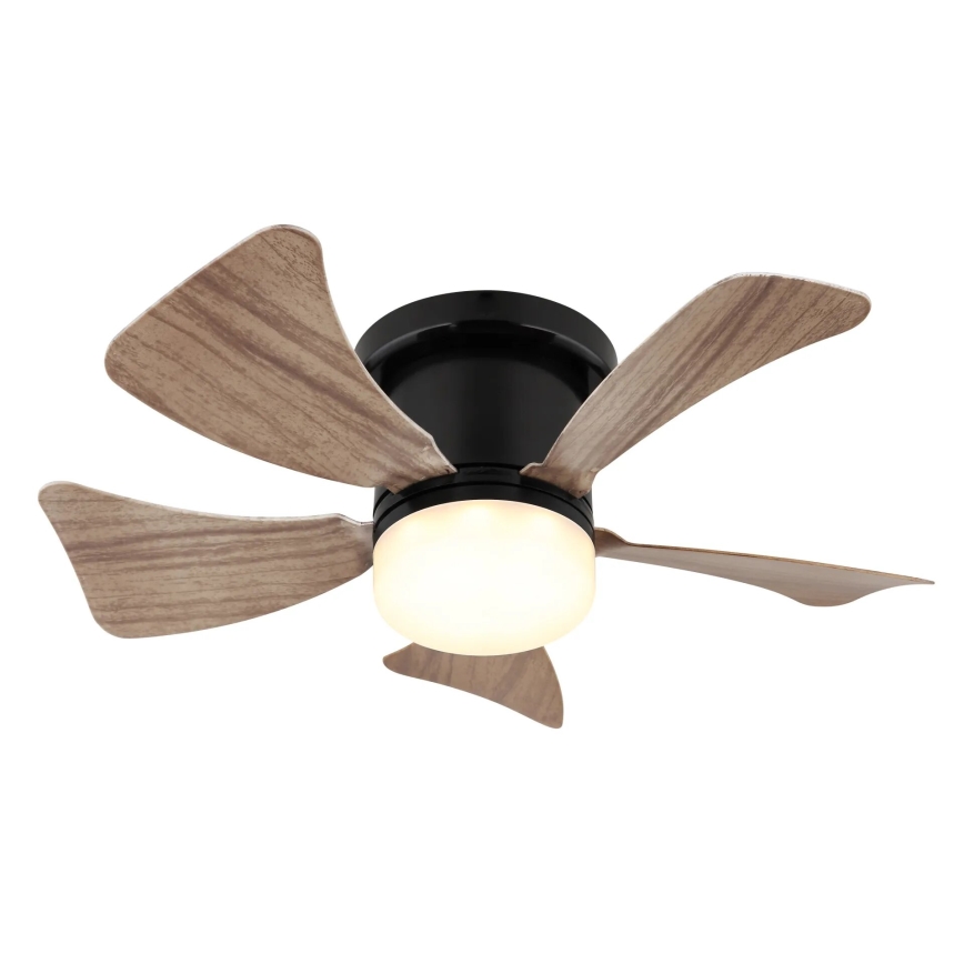 Globo - LED prigušiva stropni ventilator LED/10W/230V 3000-6500K braon + daljinski upravljač