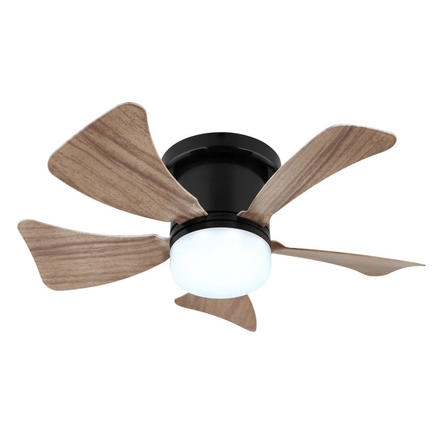 Globo - LED prigušiva stropni ventilator LED/10W/230V 3000-6500K braon + daljinski upravljač