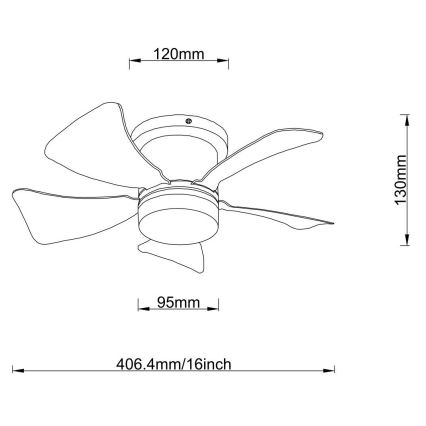 Globo - LED plafonski ventilator sa prigušiva funkcijom LED/10W/230V 3000-6500K bela + daljinski upravljač