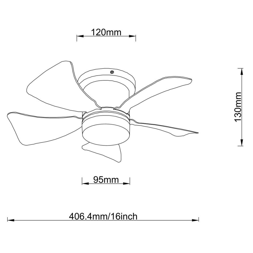 Globo - LED plafonski ventilator sa prigušiva funkcijom LED/10W/230V 3000-6500K bela + daljinski upravljač