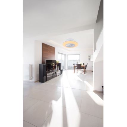 Globo - LED prigušiva plafonska svetiljka sa ventilatorom LED/40W/230V 3000-6000K + daljinski upravljač