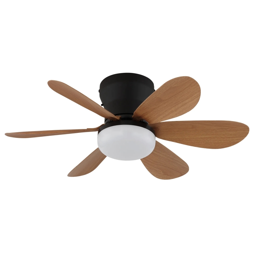 Globo - LED prigušiva plafonski ventilator LED/5W/230V 2700-6500K braon + daljinski upravljač