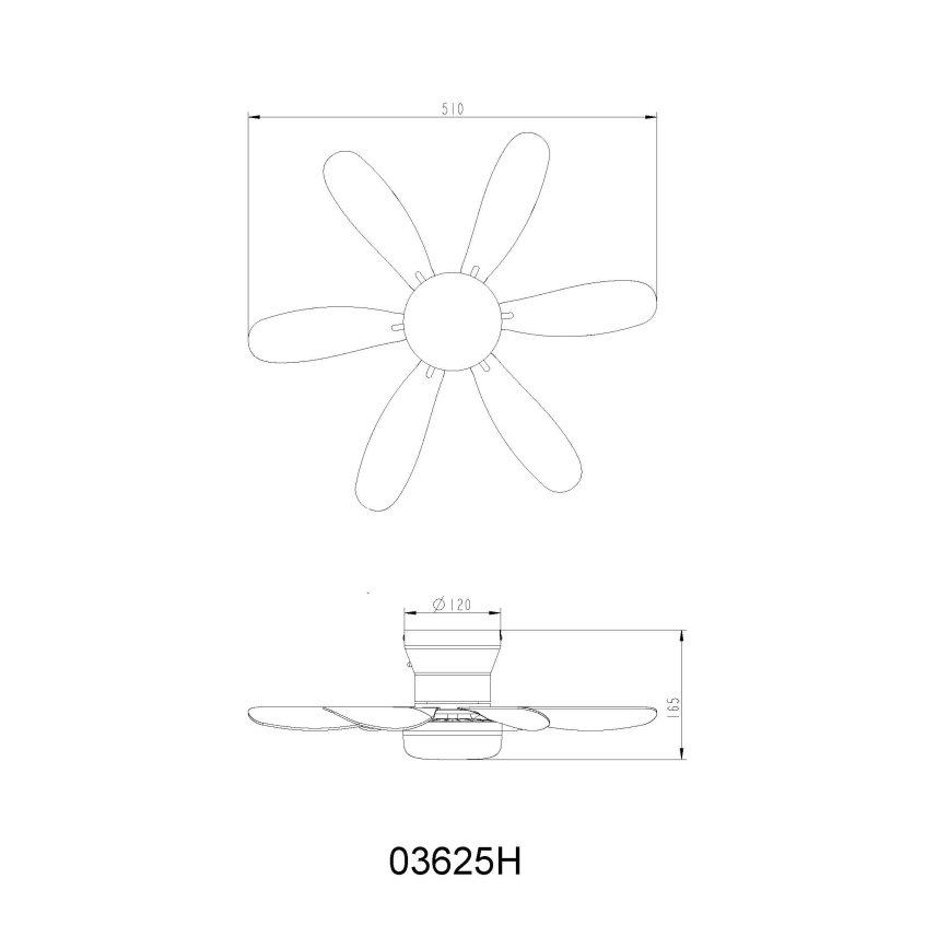 Globo - LED prigušiva plafonski ventilator LED/5W/230V 2700-6500K braon + daljinski upravljač