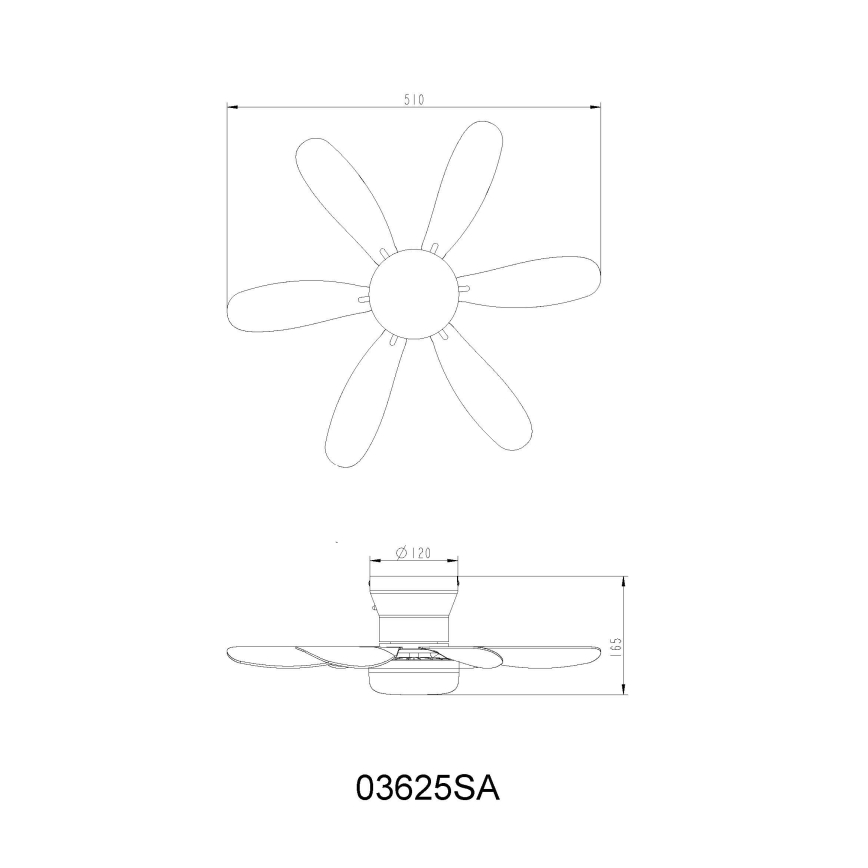 Globo - LED prigušiva plafonski ventilator LED/5W/230V 2700-6500K bež + daljinski upravljač