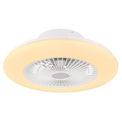 Globo - LED plafonsko svetlo sa ventilatorom i funkcijom prigušiva LED/30W/230V 3000-6500K + daljinski upravljač