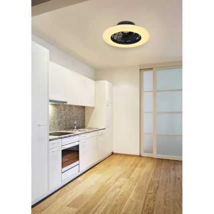 Globo - LED prigušiva stropna svetiljka sa ventilatorom LED/30W/230V 3000-6500K + daljinski upravljač