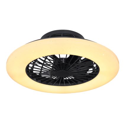 Globo - LED prigušiva stropna svetiljka sa ventilatorom LED/30W/230V 3000-6500K + daljinski upravljač